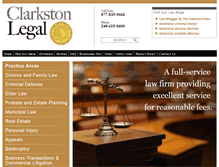 Tablet Screenshot of clarkstonlegal.com